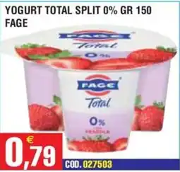 Immenso Cash Yogurt Total Split 0% Fage offerta