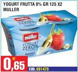 Immenso Cash Yogurt frutta zero% muller offerta