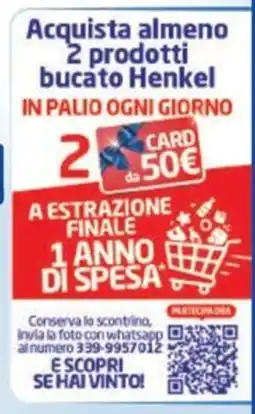 Sirene Blu prodotti bucato Henkel offerta