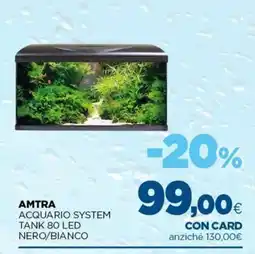 L´Isola dei Tesori Amtra Acquario System Tank 80 LED Nero/Bianco offerta