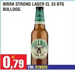 Immenso Cash Birra strong lager Bulldog offerta