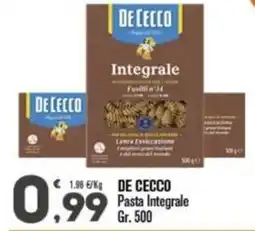 Punto é market De Cecco Pasta Integrale offerta