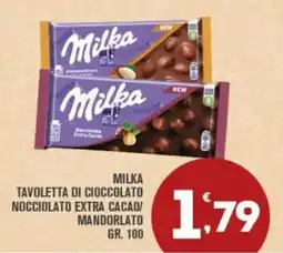 Punto é market Milka Tavoletta di cioccolato noccioiato extra cacao offerta