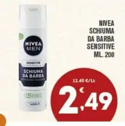 Punto é market Nivea Men schiuma da barba sensitive offerta