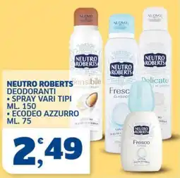 Ok Sigma Neutro Roberts deodoranti offerta