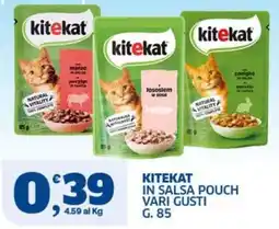Ok Sigma Kitekat in salsa pouch offerta