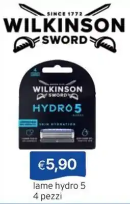 Sirene Blu Wilkinson Sword lame hydro 5 offerta