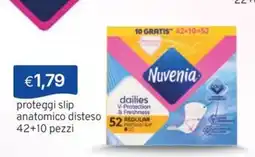 Sirene Blu proteggi slip anatomico disteso Nuvenia offerta