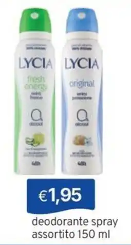 Sirene Blu Lycia deodorante spray offerta