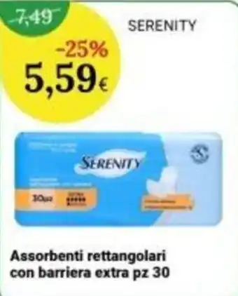 Assorbenti rettangolari con barriera extra Serenity