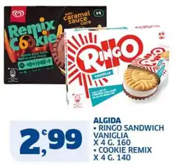 Ok Sigma Algida ringo sandwich vaniglia offerta