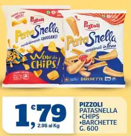 Ok Sigma Pizzoli Patasnella Chips Barchette offerta