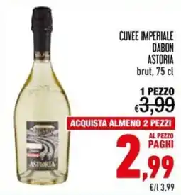Spesa Facile Conad Cuvee Imperiale Dabon Astoria offerta