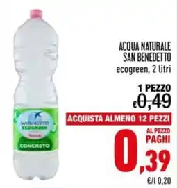 Spesa Facile Conad Acqua naturale San Benedetto ecogreen offerta