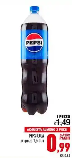Spesa Facile Conad Pepsi Cola original offerta
