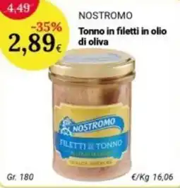 Re Mercato Lucrezia Tonno in filetti in olio di oliva offerta