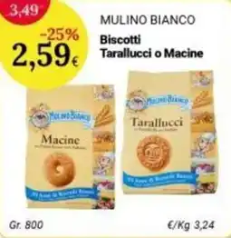 Re Mercato Lucrezia Mulino Bianco Biscotti Tarallucci o Macine offerta