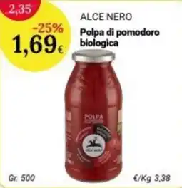Re Mercato Lucrezia Alce Nero Polpa di pomodoro biologica offerta