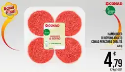 Spesa Facile Conad Hamburger di bovino offerta