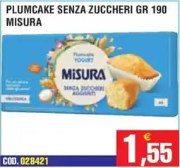 Immenso Cash Plumcake senza zuccheri Misura offerta