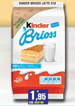 Immenso Cash Kinder Brioss Latte offerta