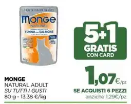 L´Isola dei Tesori Monge Natural Adult offerta