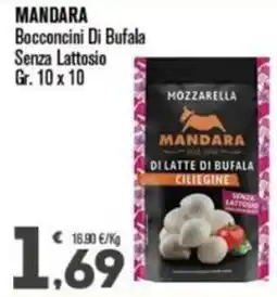 Punto é market Mozzarella di latte di bufala ciliegine senza lattosio offerta