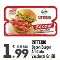 Punto é market Citterio Bacon Burger Affettato offerta