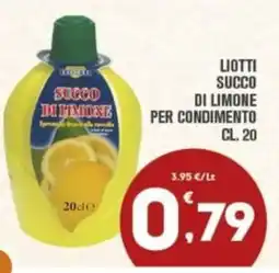 Punto é market Liotti succo di limone per condimento offerta