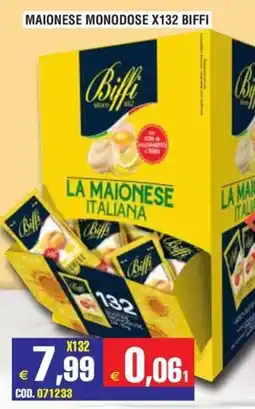 Immenso Cash Maionese Monodose Biffi offerta