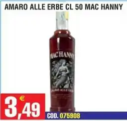 Immenso Cash Amaro alle erbe Mac Hanny offerta