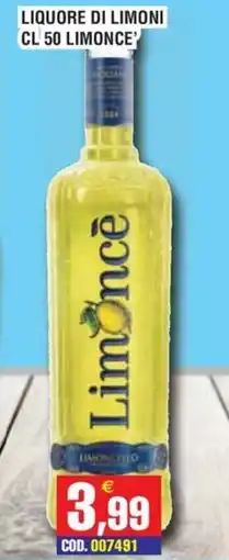 Immenso Cash Liquore di limoni Limoncè offerta