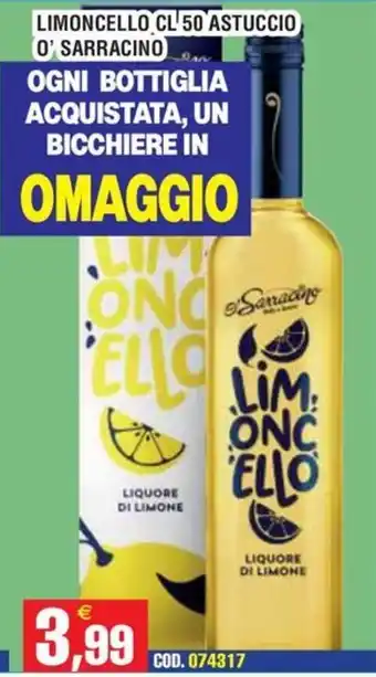 Immenso Cash Limoncello O' Sarracino offerta