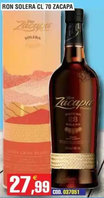 Immenso Cash Ron Solera Zacapa offerta