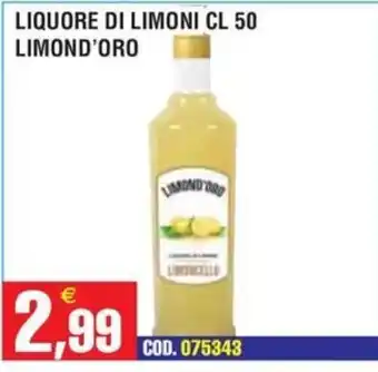 Immenso Cash Liquore di limoni Limond'Oro offerta