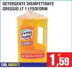 Immenso Cash Detergente disinfettante Lysoform GREGGIO offerta
