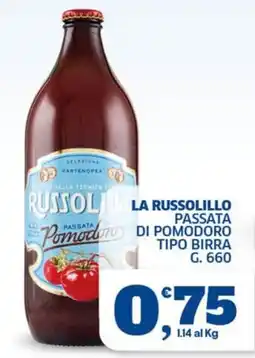 Ok Sigma Russolillo passata di pomodoro tipo birra offerta