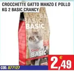 Immenso Cash Crocchette gatto manzo e pollo basic offerta