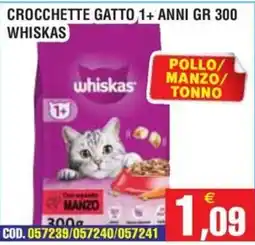 Immenso Cash Crocchette gatto Whiskas offerta