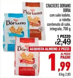 Spesa Facile Conad Crackers Doriano offerta