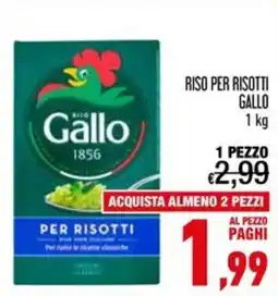 Spesa Facile Conad Riso per risotti Gallo offerta