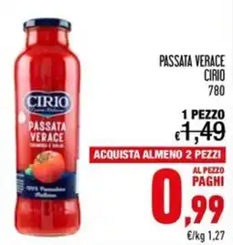 Spesa Facile Conad Passata verace Cirio offerta