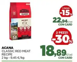L´Isola dei Tesori Acana classic red meat recipe offerta