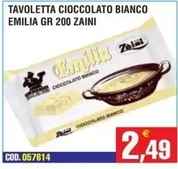 Immenso Cash Tavoletta cioccolato bianco Emilia offerta