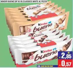 Immenso Cash Kinder bueno white offerta