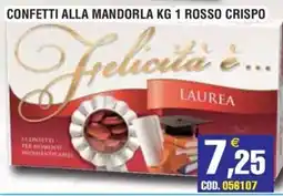 Immenso Cash Confetti alla mandorla Felicità è... Laurea offerta