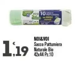 Punto é market NOI&VOI Sacco Pattumiera Naturale Bio offerta