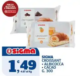 Ok Sigma Sigma croissant albicocca cacao offerta