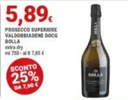 Doro Daily Prosecco superiore Valdobbiadene DOCG Bolla offerta
