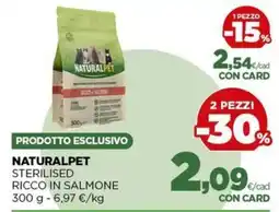 L´Isola dei Tesori Naturalpet sterilised ricco in salmone offerta